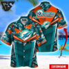 Miami Dolphins Floral Game Day Hawaiian Shirt