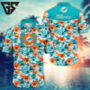 Miami Dolphins Floral Splash Hawaiian Shirt