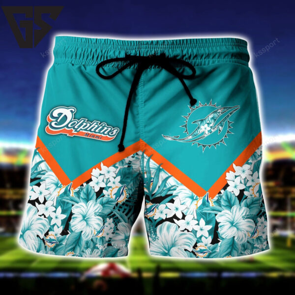 Miami Dolphins Floral Victory Hawaiian Shirt