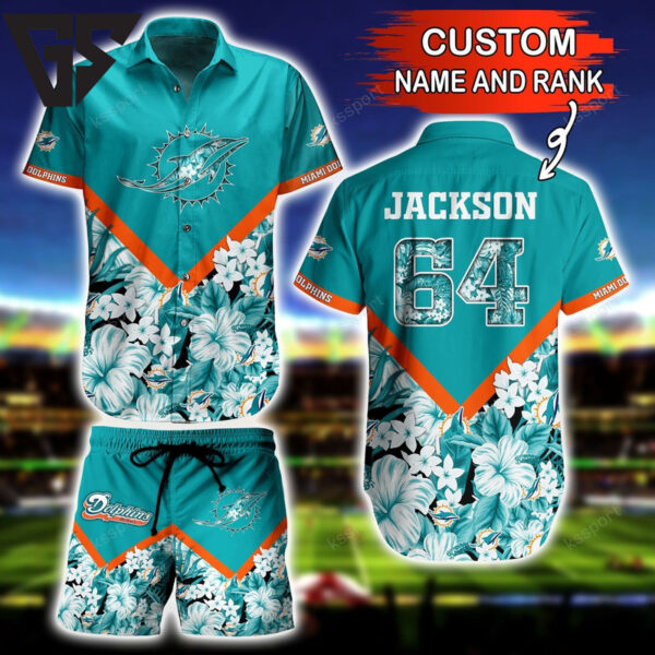 Miami Dolphins Floral Victory Hawaiian Shirt