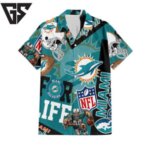 Miami Dolphins For Life Hawaiian Shirt Miami Dolphins For Life Hawaiian Shirt