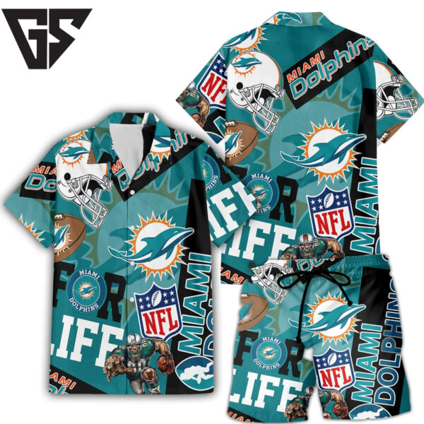 Miami Dolphins For Life Hawaiian Shirt