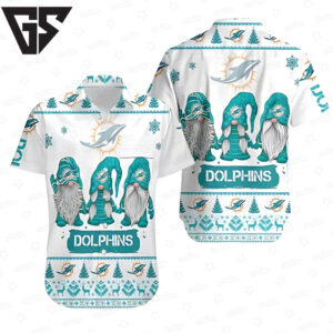 Miami Dolphins Gnome Squad Hawaiian Shirt Miami Dolphins Gnome Squad Hawaiian Shirt