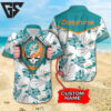 Miami Dolphins Grateful Skull Hawaiian Shirt