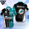 Miami Dolphins Gridiron Warrior Hawaiian Shirt