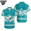 Miami Dolphins Hibiscus Flowers Hawaiian Shirt