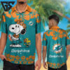 Miami Dolphins Hula Snoopy Hawaiian Shirt