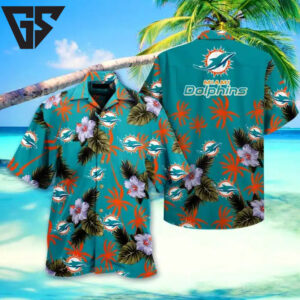 Miami Dolphins Island Bloom Hawaiian Shirt Miami Dolphins Island Bloom Hawaiian Shirt
