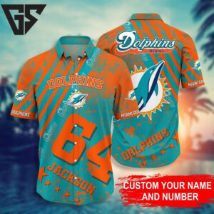 Miami Dolphins Personalized Pride Hawaiian Shirt Miami Dolphins Personalized Pride Hawaiian Shirt