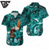 Miami Dolphins Skull and Hibiscus Flower NFL Hawaiian Shirt