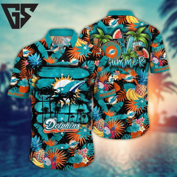 Miami Dolphins Summer Love Hawaiian Shirt