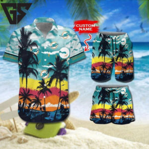 Miami Dolphins Sunset Beach Vibes Set Miami Dolphins Sunset Beach Vibes Set