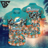 Miami Dolphins Sunset Surf Hawaiian Shirt