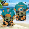 Miami Dolphins Sunset Tropical Vibes Hawaiian Shirt