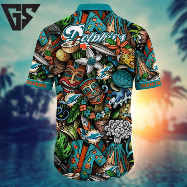 Miami Dolphins Tiki Island Spirit Hawaiian Shirt