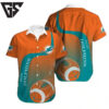 Miami Dolphins Touchdown Gradient Hawaiian Shirt