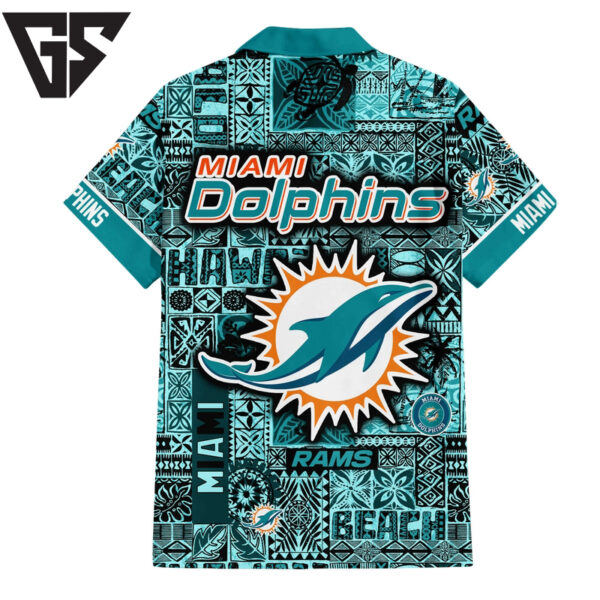 Miami Dolphins Tribal Breeze Hawaiian Shirt