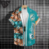 Miami Dolphins Tropical Mosaic Hawaiian Shirt