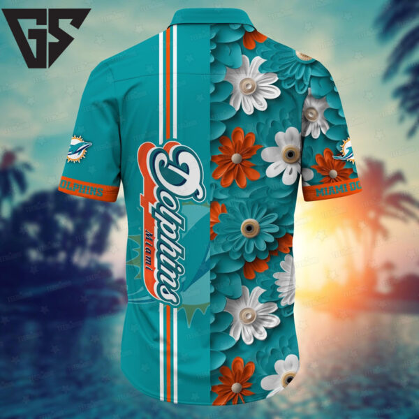 Miami Dolphins Tropical Splash Hawaiian Shirt