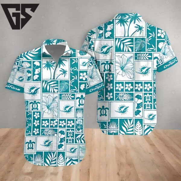Miami Dolphins Tropical Surf Hawaiian Shirt