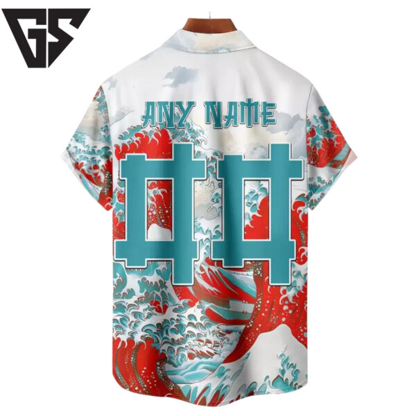 Miami Dolphins Tsunami Wave Hawaiian Shirt