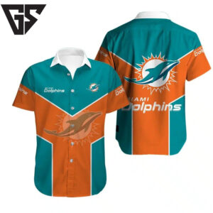 Miami Dolphins Victory Wave Hawaiian Shirt Miami Dolphins Victory Wave Hawaiian Shirt