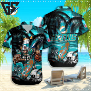 Miami Dolphins Warrior Spirit Beach Vacation Hawaiian Shirt Miami Dolphins Warrior Spirit Beach Vacation Hawaiian Shirt