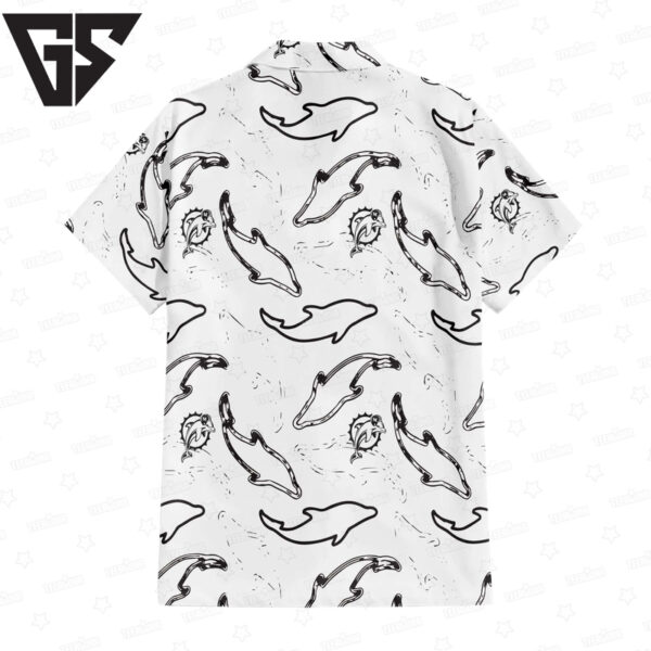 Miami Dolphins White Sea Hawaiian Shirt