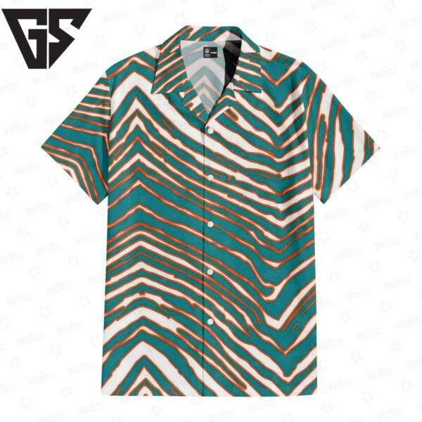 Miami Dolphins Zubaz Hawaiian Shirt