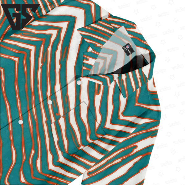 Miami Dolphins Zubaz Hawaiian Shirt