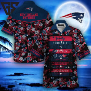 New England Patriots Coastal Breeze Hawaiian Shirt
