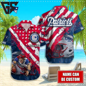 New England Patriots Coastal Escape Hawaiian Shirt