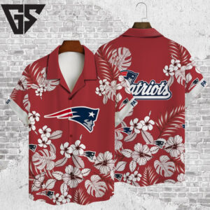 New England Patriots Coastal Kickback Hawaiian Shirt