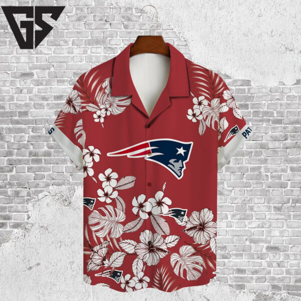 New England Patriots Coastal Kickback Hawaiian Shirt