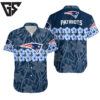 New England Patriots Flower And Hawaiian Shirt