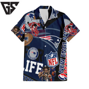 New England Patriots For Life Hawaiian Shirt