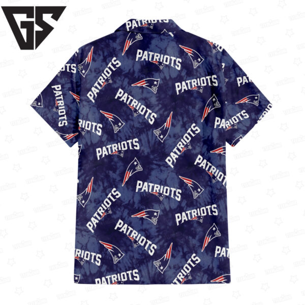 New England Patriots Ink Splash Hawaiian Shirt