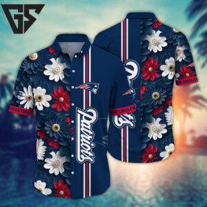 New England Patriots Island Style Hawaiian Shirt