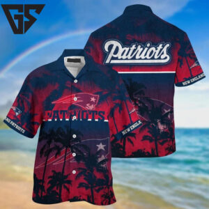 New England Patriots Ocean Breeze Hawaiian Shirt