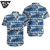 New England Patriots Sunset Palms Hawaiian Shirt