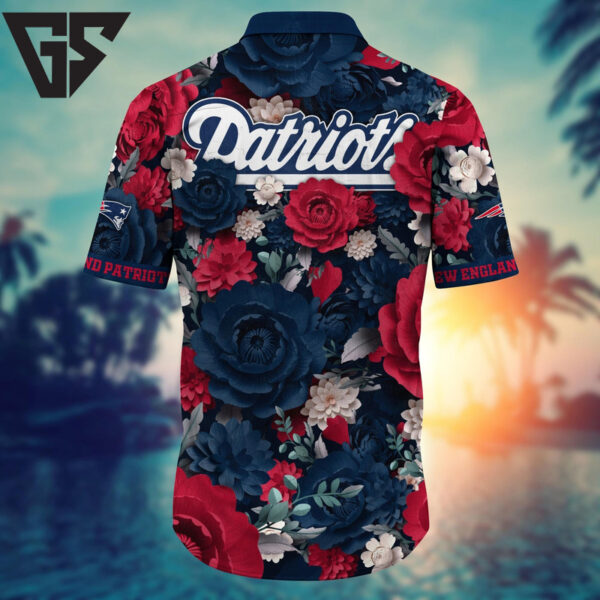 New England Patriots Sunset Wave Hawaiian Shirt