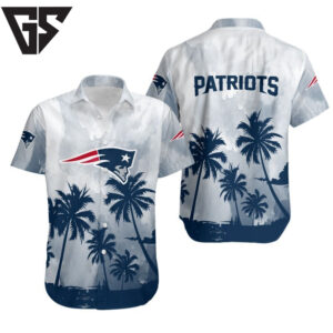 New England Patriots Tropic Touch Hawaiian Shirt New England Patriots Tropic Touch Hawaiian Shirt