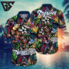 New England Patriots Tropic Waves Hawaiian Shirt