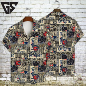 New England Patriots Tropical Touch Hawaiian Shirt New England Patriots Tropical Touch Hawaiian Shirt