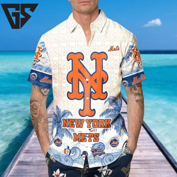 New York Mets Coastal Escape Hawaiian Shirt