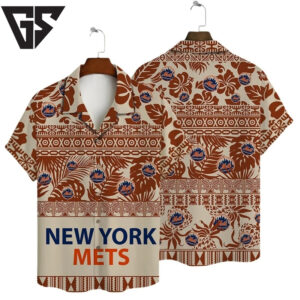 New York Mets Coastal Retreat Hawaiian Shirt New York Mets Coastal Retreat Hawaiian Shirt
