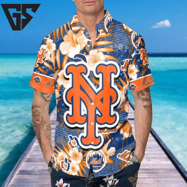 New York Mets Island Breeze Hawaiian Shirt