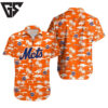New York Mets Orange Paradise Vibes Hawaiian Shirt