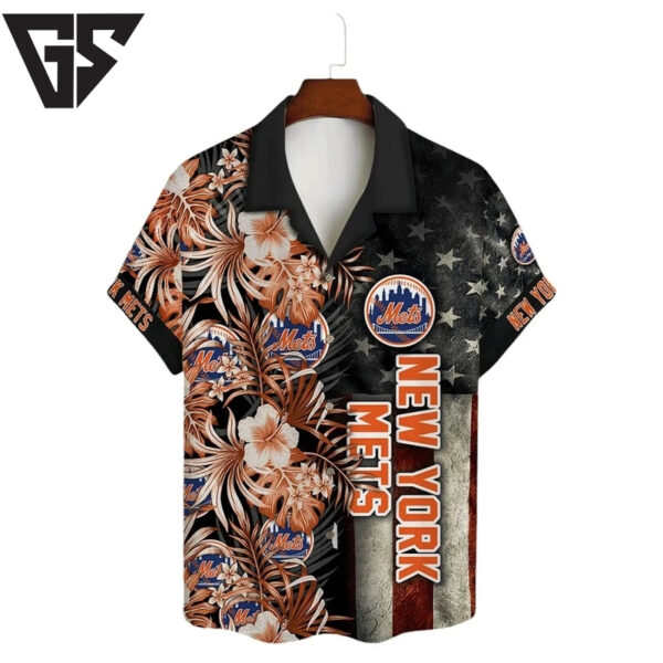 New York Mets Palm Paradise Hawaiian Shirt