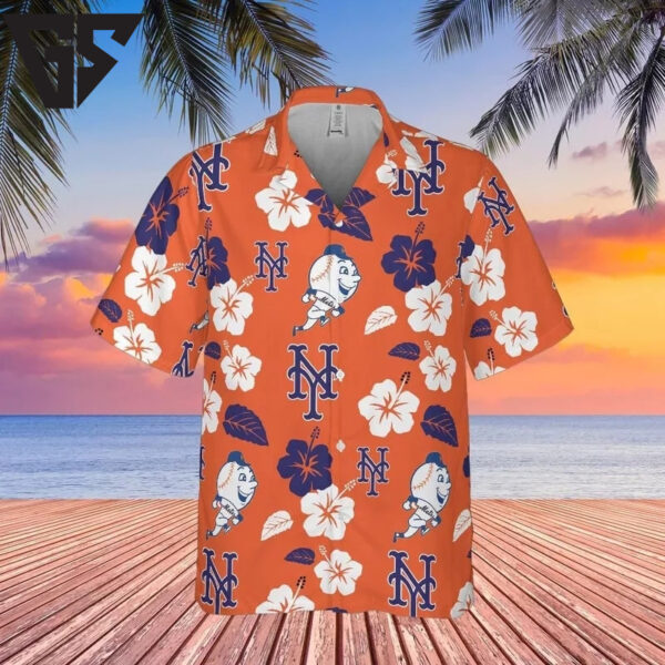 New York Mets Paradise Palm Hawaiian Shirt